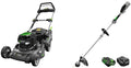 EGO Power+ LM2021 20-Inch 56-Volt Lithium-ion Cordless Battery Walk Behind Push Lawn Mower & ST1502XY 15-Inch Foldable Shaft String Trimmer with Rapid Reload Head 2.5Ah Battery & Charger Included