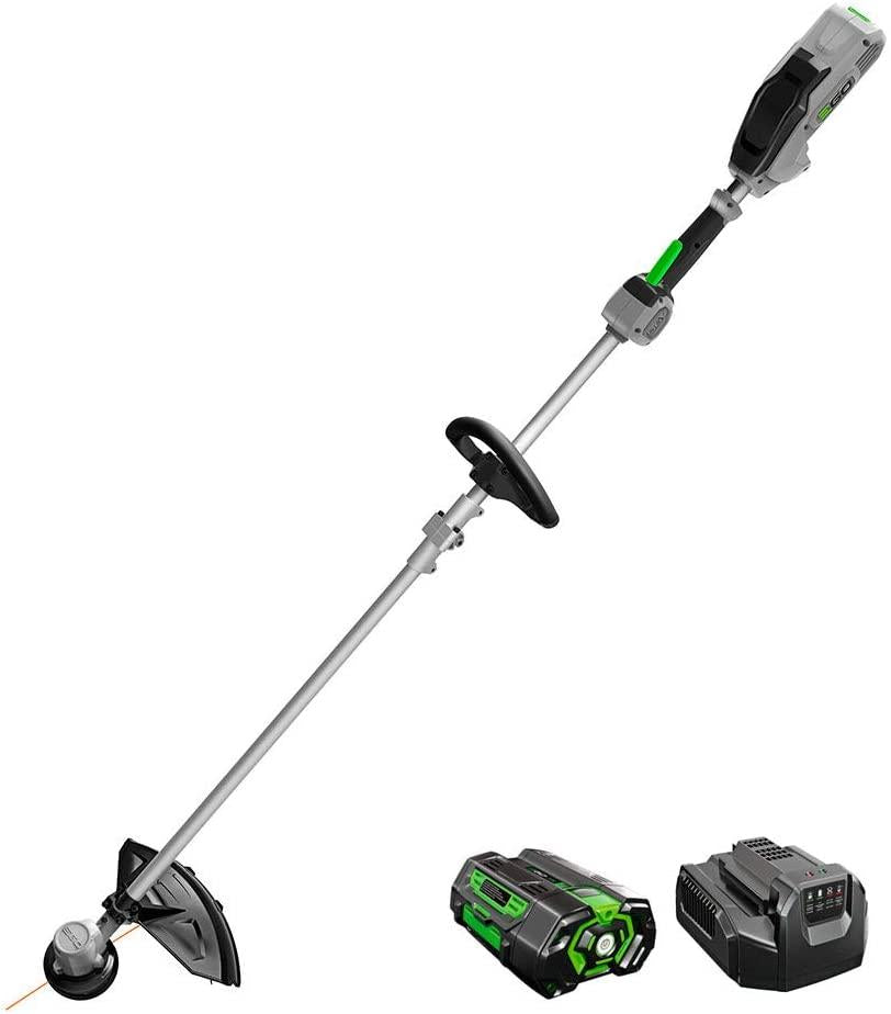 EGO Power+ LM2021 20-Inch 56-Volt Lithium-ion Cordless Battery Walk Behind Push Lawn Mower & ST1502XY 15-Inch Foldable Shaft String Trimmer with Rapid Reload Head 2.5Ah Battery & Charger Included