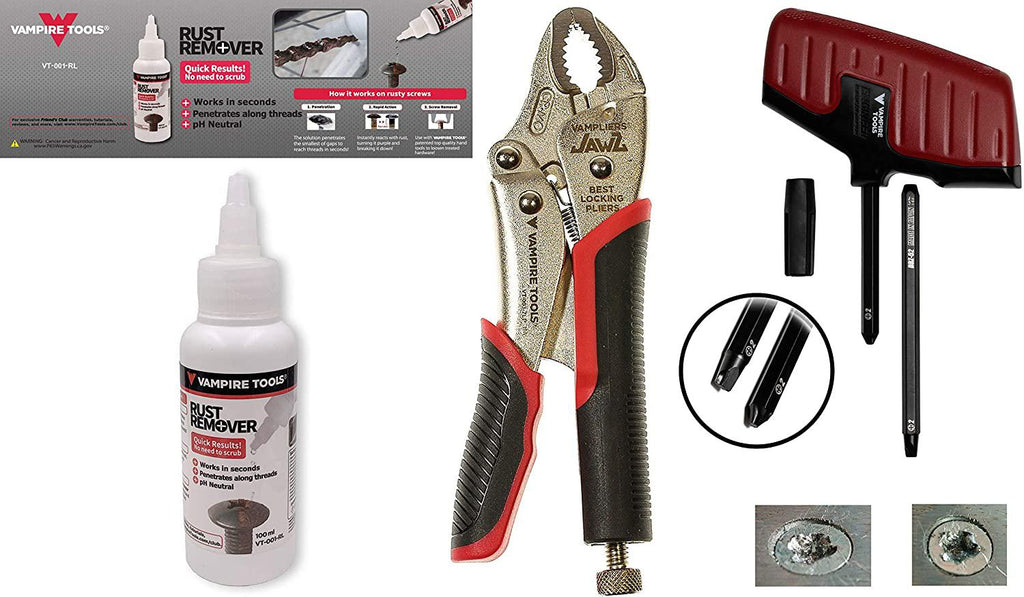 VAMPLIERS. Best Made Pliers. 10-pc Set+CAP &amp; 2 Tools Pouches, Best Screw Extraction Pliers Set to Remove Damascrews for Black Friday/Cyber Monday/Cyber Week deals/Makes Best Gift.