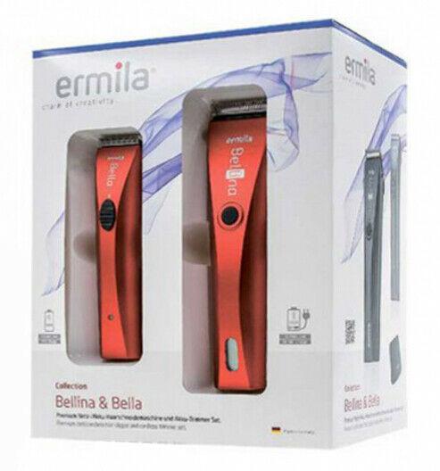 Professional cordless clippers set ERMILA BELLINA + BELLA with lithium battery