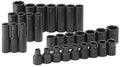 SK Hand Tool 4053 Impact Socket Set – 30 piece Standard Deep Metric Assortments, Rust Preventive. Laser Engraved Fractional Accessories