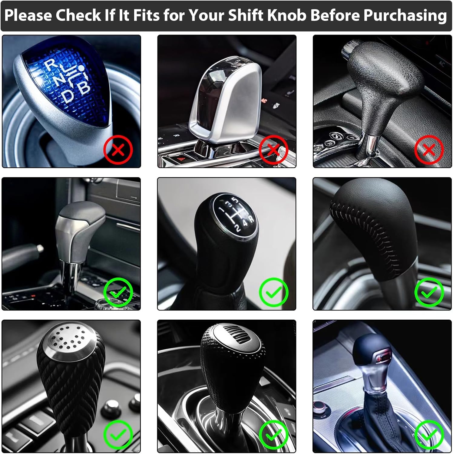 ZHSMS Gear Shift Cover, Universal Shift Knob Cover, Funny Sweater Hoodie for Gearshift, 4.7 Inch Car Shifter Stick Protector Decoration(Black)