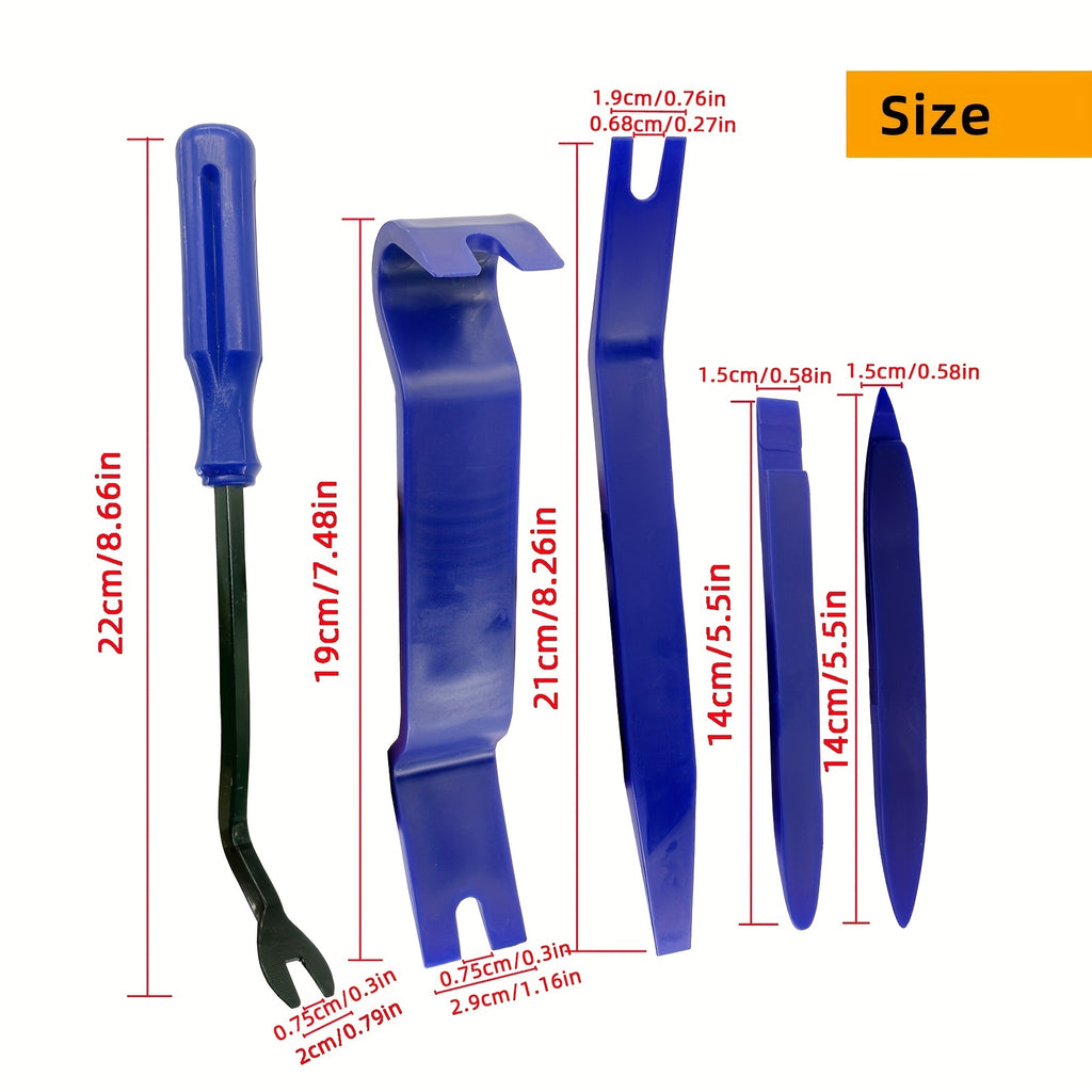 Universal Car Interior Removal Tool Kit,  Pry Tool Kit For Removing Door Cleats And Audio Dashboard