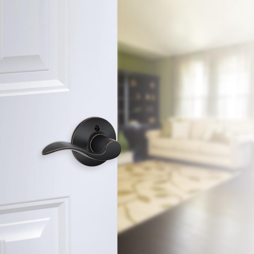 Accent Aged Bronze Left Handed Dummy Door Lever
