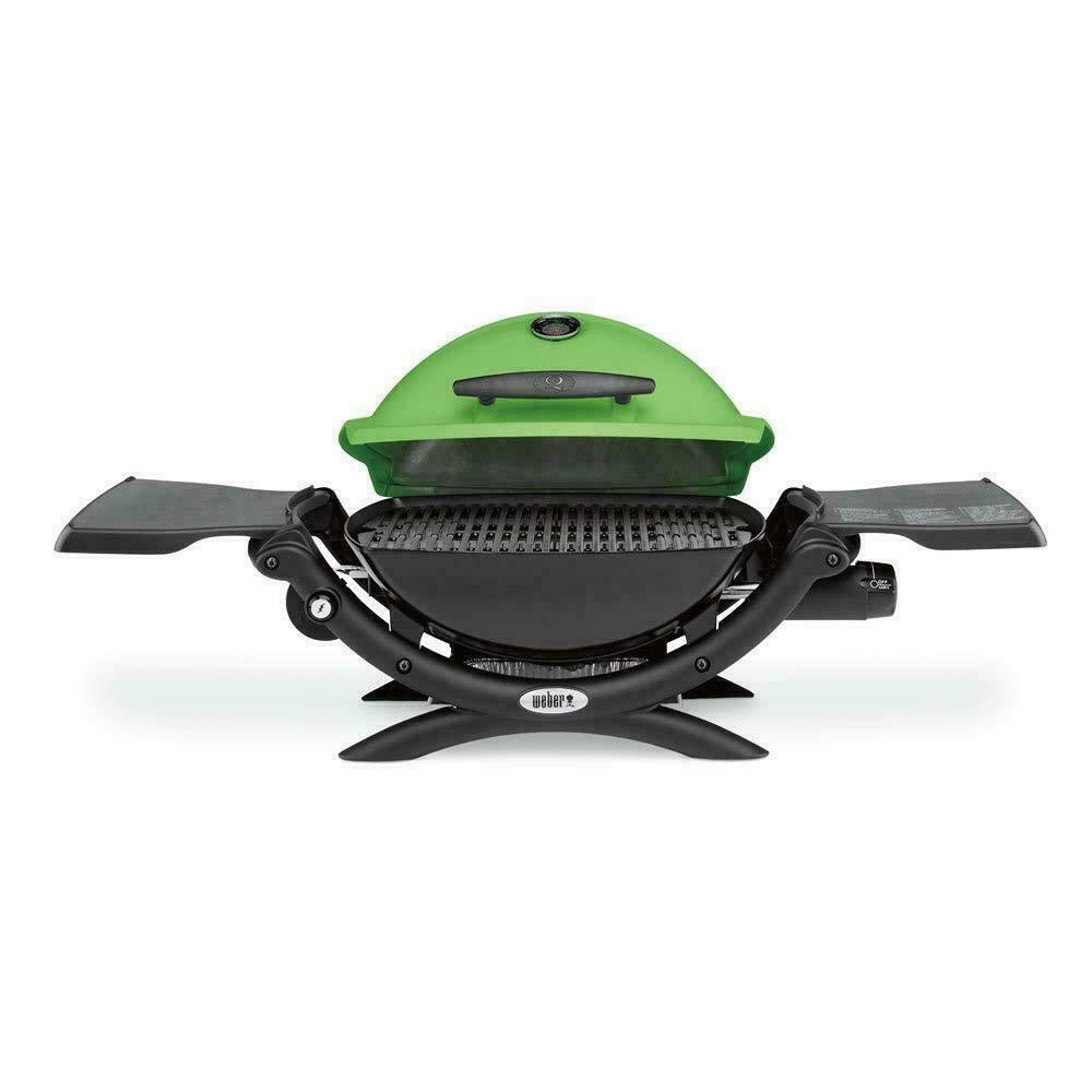 Q 1200 Portable Tabletop Propane Gas BBQ Grill  Outdoor Camping Green