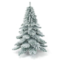 6Ft Snow Flocked Artificial Christmas Tree PVC Hinged Alaskan Pine Tree Holiday