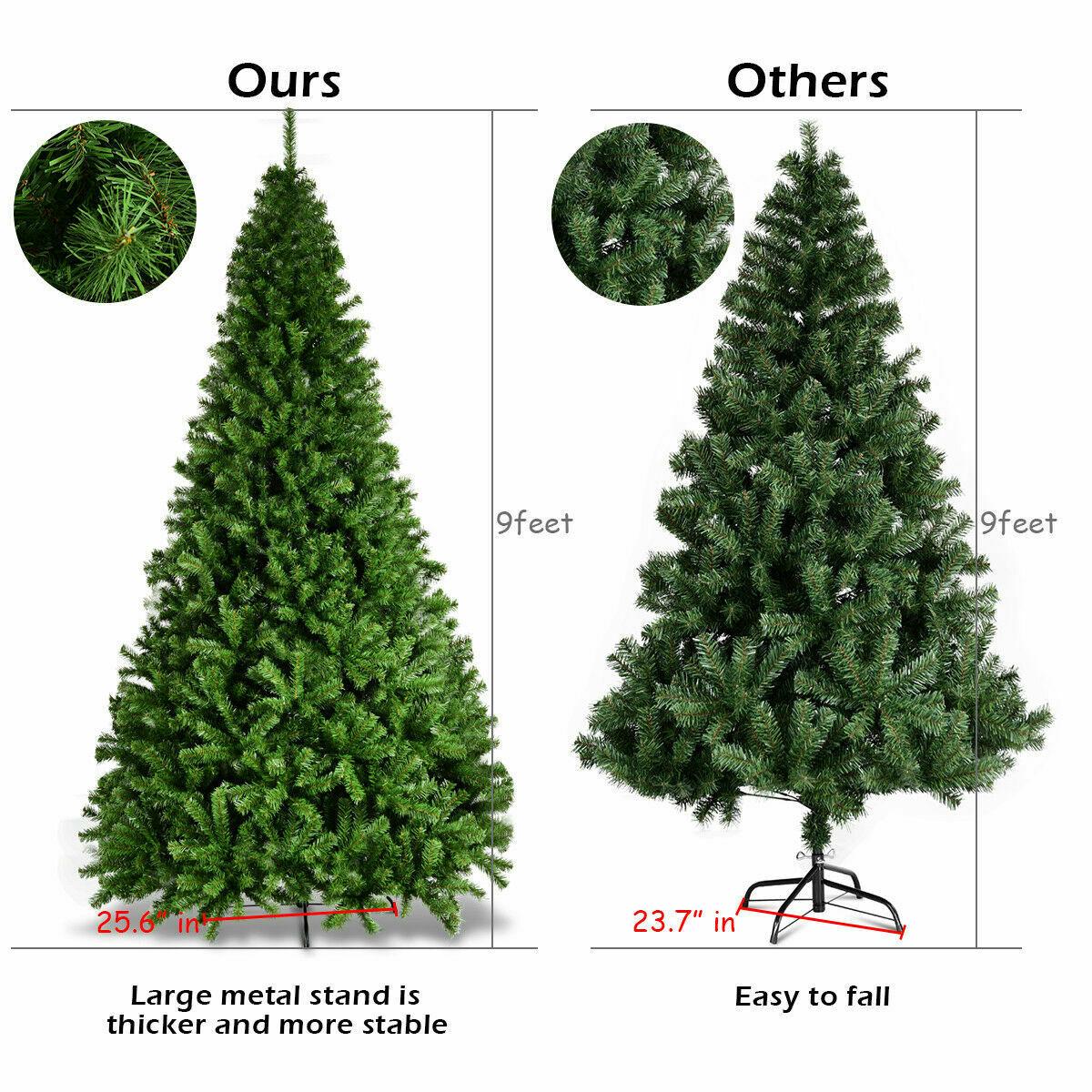 PVC Artificial Christmas Tree Premium Hinged-9'
