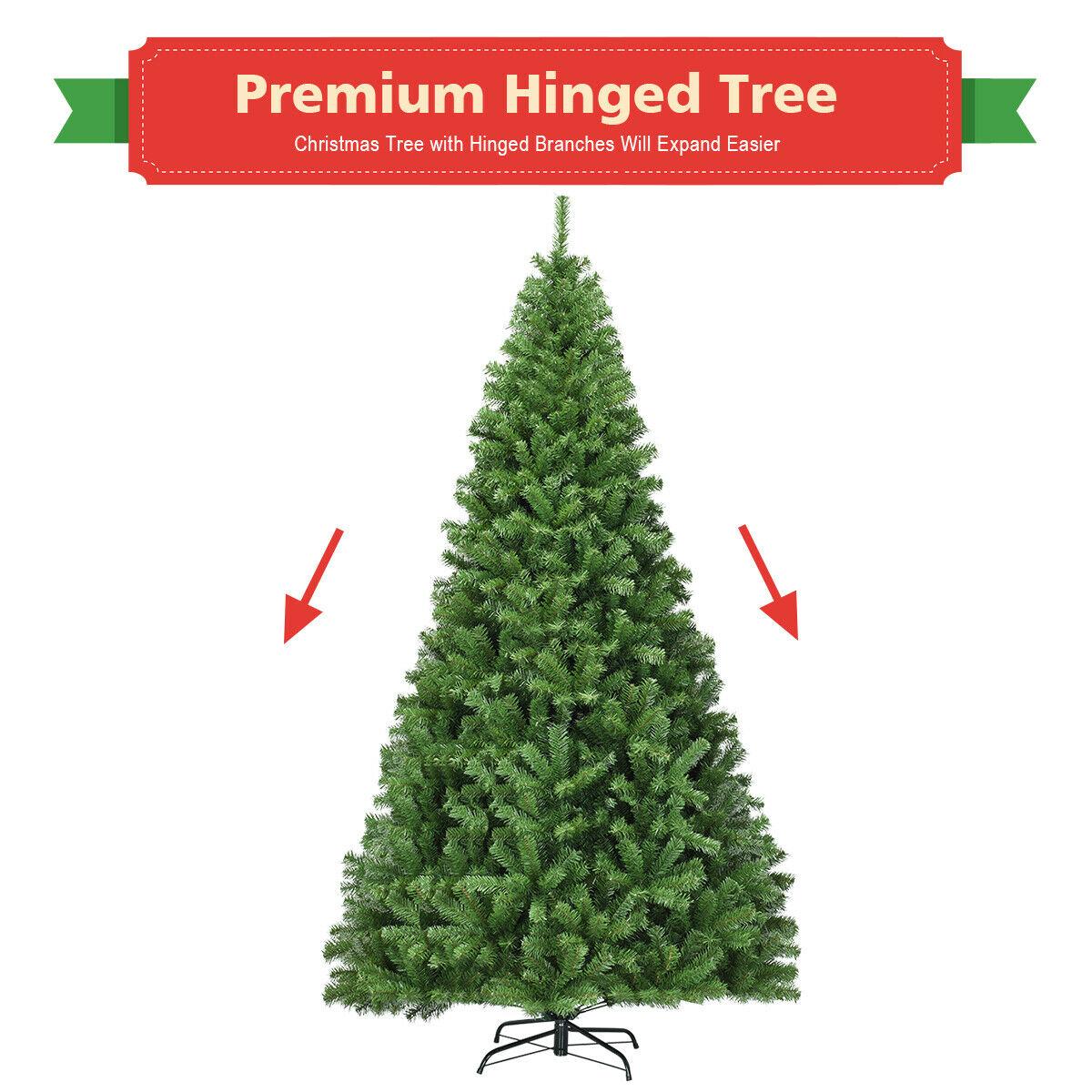 PVC Artificial Christmas Tree Premium Hinged-9'