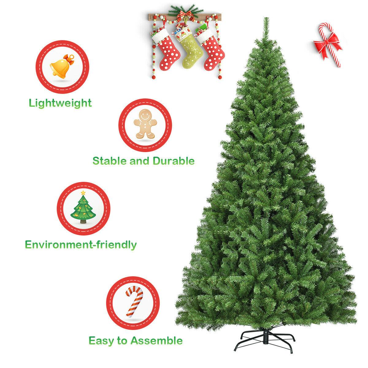 PVC Artificial Christmas Tree Premium Hinged-9'