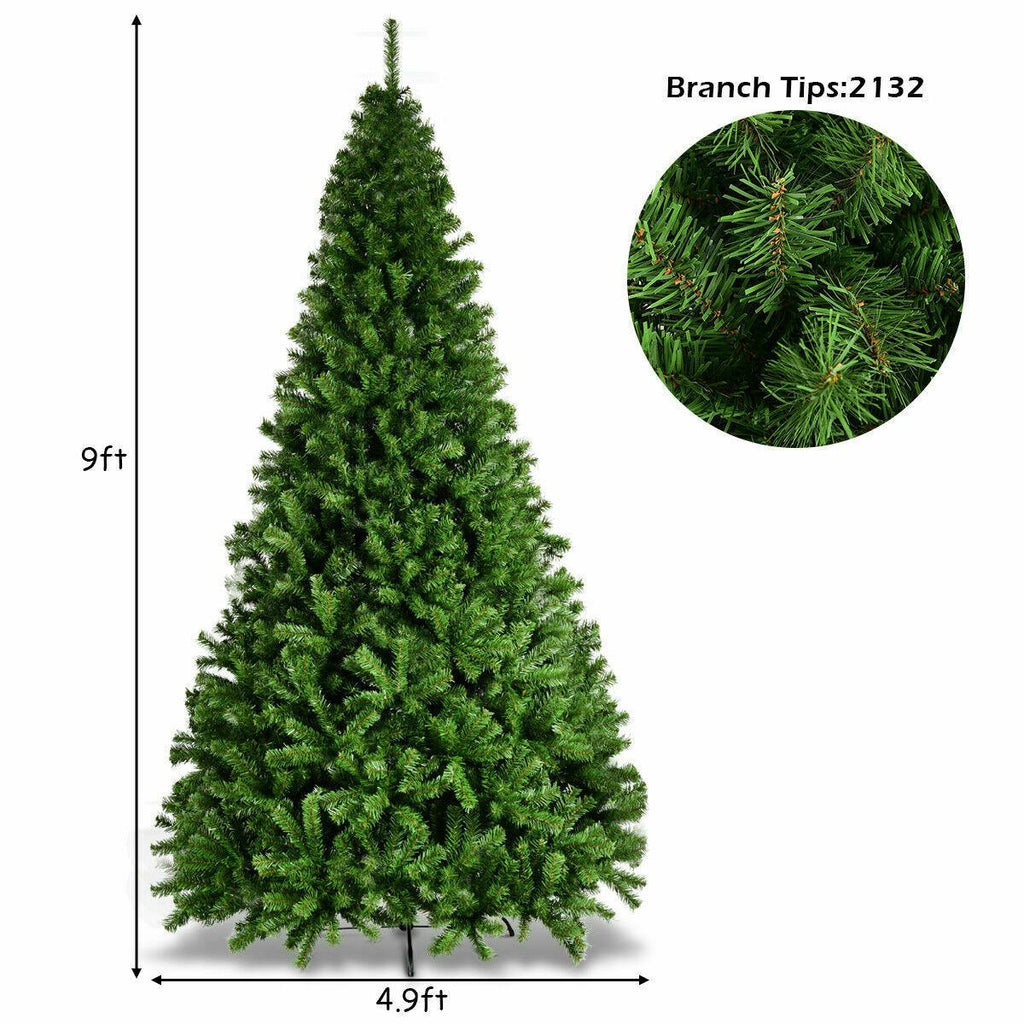 PVC Artificial Christmas Tree Premium Hinged-9'