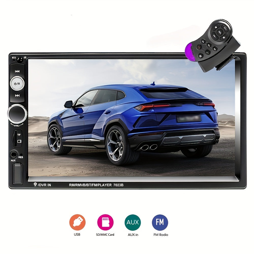Car Multimedia Player 1080P High Resolution FM Audio Support Mirror Link Backup Camera Support Remote Control AUX Audio For IOS/Android