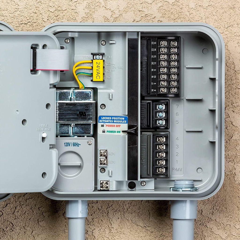 Hunter Pro-C Modular Outdoor Irrigation Controller Gray 4-Station Base Unit Controller, Outdoor Mount with 120 VAC Internal Transformer, Expandable to 16 Stations B00LBGQ4K2