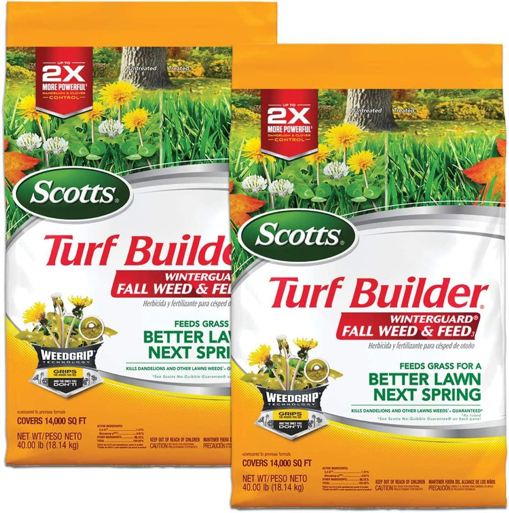 Scotts Turf Builder WinterGuard Fall Weed & Feed 3 - 5,000 sq. ft., 2-Pack