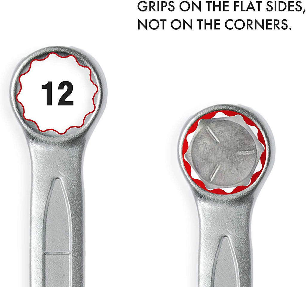 Teng Tools 12 Piece 12 Point Metric Combination Wrench Set (20MM - 32MM) - 6512MM