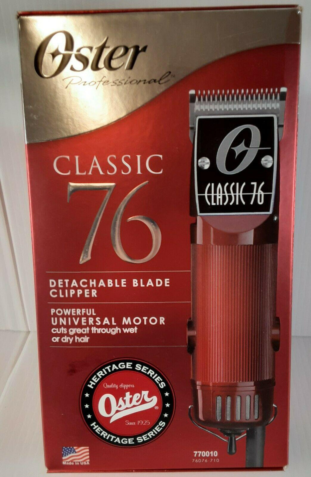 Professional Hair Clippers Trimmers Oster Classic 76 Barber Tool 770010