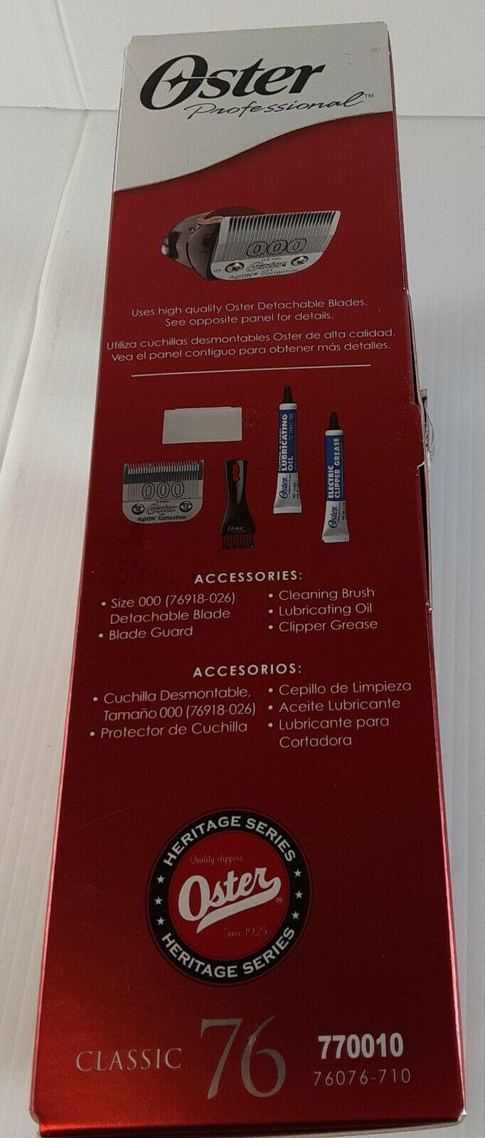 Professional Hair Clippers Trimmers Oster Classic 76 Barber Tool 770010