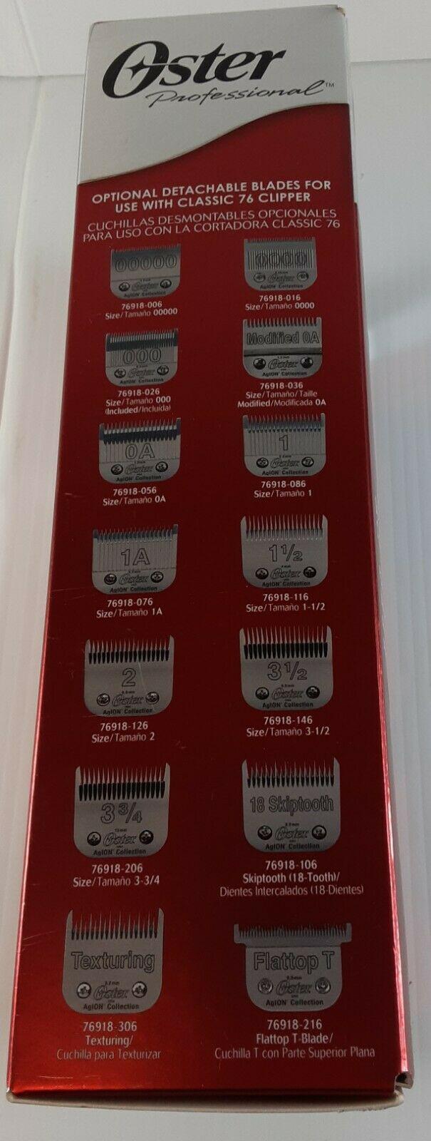 Professional Hair Clippers Trimmers Oster Classic 76 Barber Tool 770010
