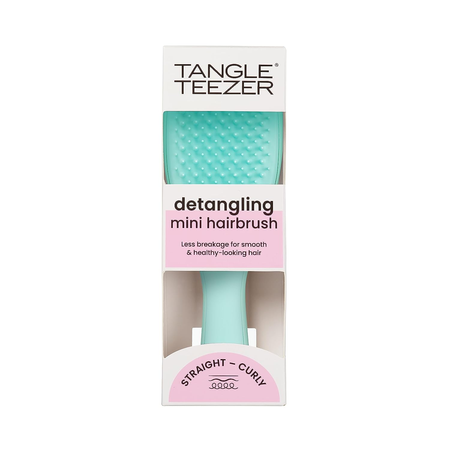 Tangle Teezer | The Mini Wet Detangler Hairbrush for Wet &amp; Dry Hair | Perfect for Kids &amp; Traveling | Eliminates Knots &amp; Reduces Breakage | Sea Green