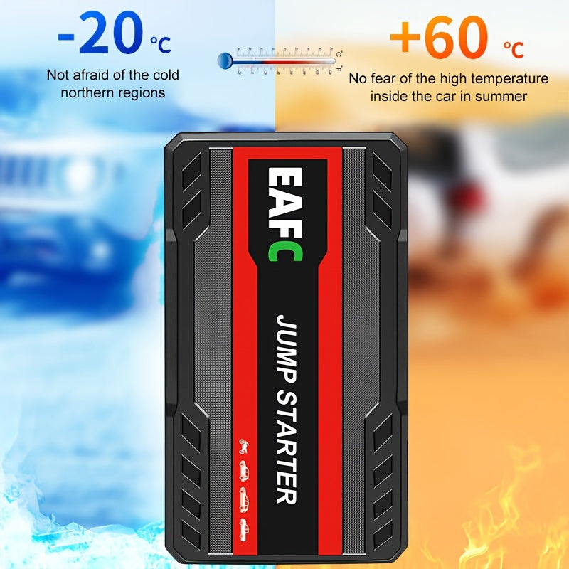 Portable Multi Function Emergency Booster Car Emergency Mobile Power Battery Charger 12V Car Jump Starter Gasoline Diesel Car Starter Upgrade