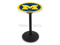 L214C36MichUn 36 In. Chrome Michigan Pub Table