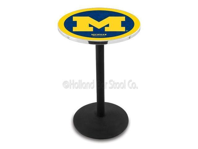 L214C36MichUn 36 In. Chrome Michigan Pub Table