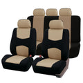Car Seat Cover, 2mm Spon5 Seats Full Set Car Seat Cover Universal Multi-color Flat Model 9pcs Set