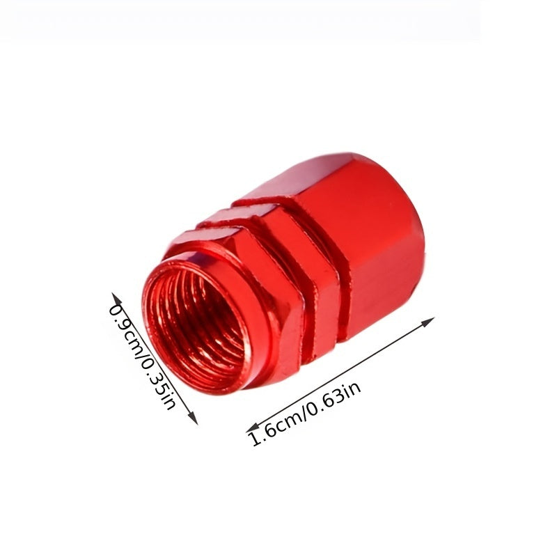 4/8pcs Aluminum Alloy Tire Valve Caps - Dustproof &amp; USA AIR Compatible - For Cars, Motorcycles &amp; Trucks