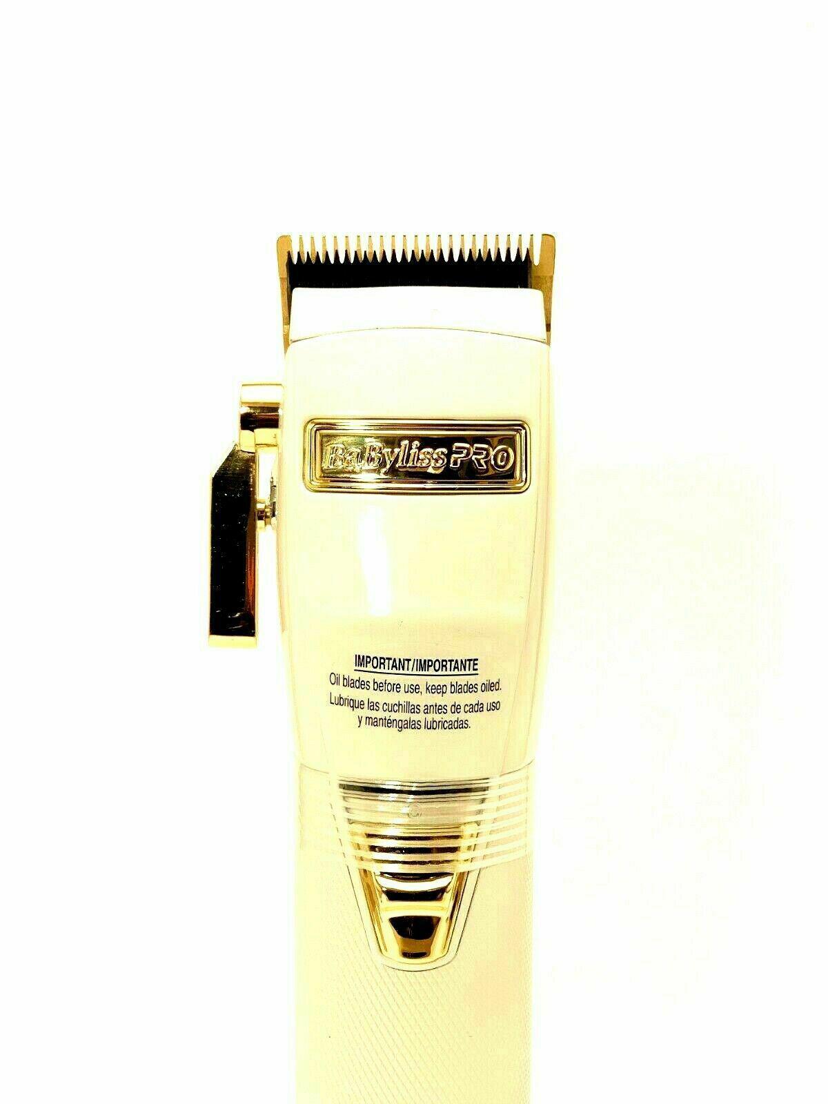 BaByliss PRO FX870W Cordless Clipper Limited Edition White Color