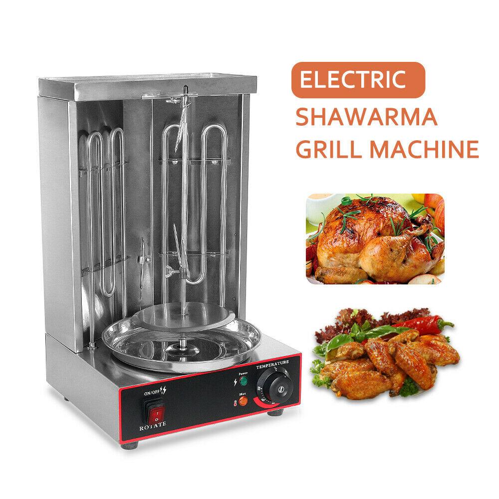 3KW Commercial Electric Shawarma Gyros Machine Grill  Steel Speed 6prm