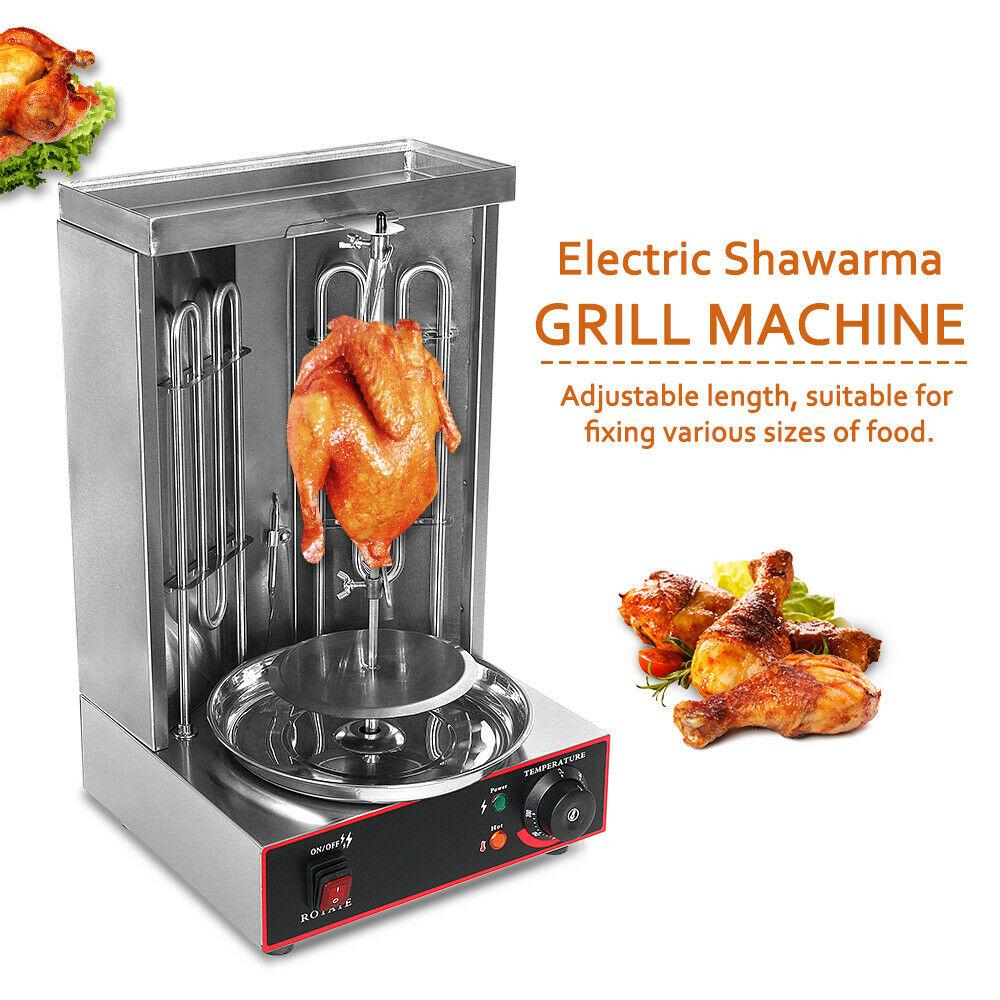 3KW Commercial Electric Shawarma Gyros Machine Grill  Steel Speed 6prm