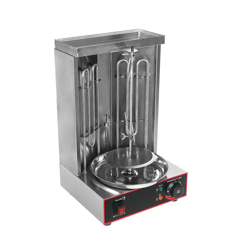 3KW Commercial Electric Shawarma Gyros Machine Grill  Steel Speed 6prm