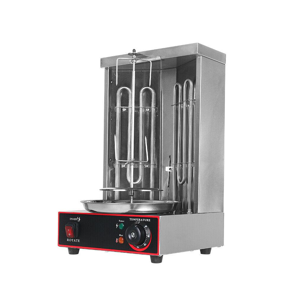 3KW Commercial Electric Shawarma Gyros Machine Grill  Steel Speed 6prm