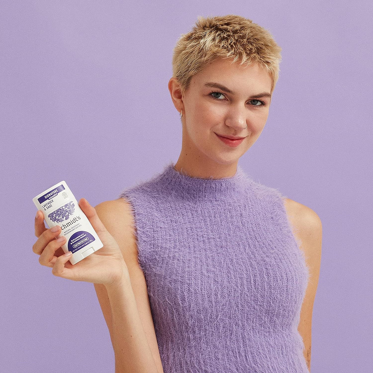 Schmidt's Aluminum Free Natural Deodorant for Women and Men, Lavender and Sage with 24 Hour Odor Protection, Vegan, Cruelty Free, 2.65 Oz, Pack of 2