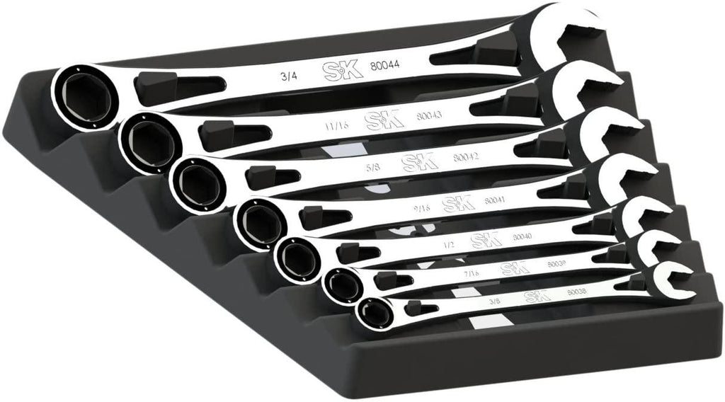 6PT X-frame Fractional Combination Wrench Set 7 pcs