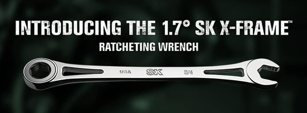 6PT X-frame Fractional Combination Wrench Set 7 pcs