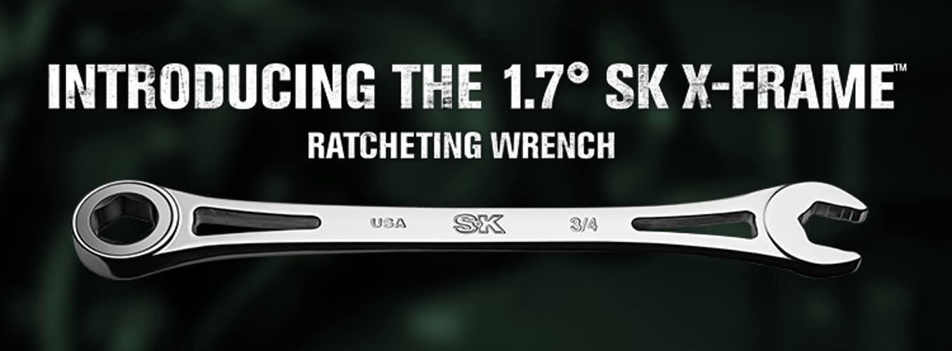 6PT X-frame Fractional Combination Wrench Set 7 pcs