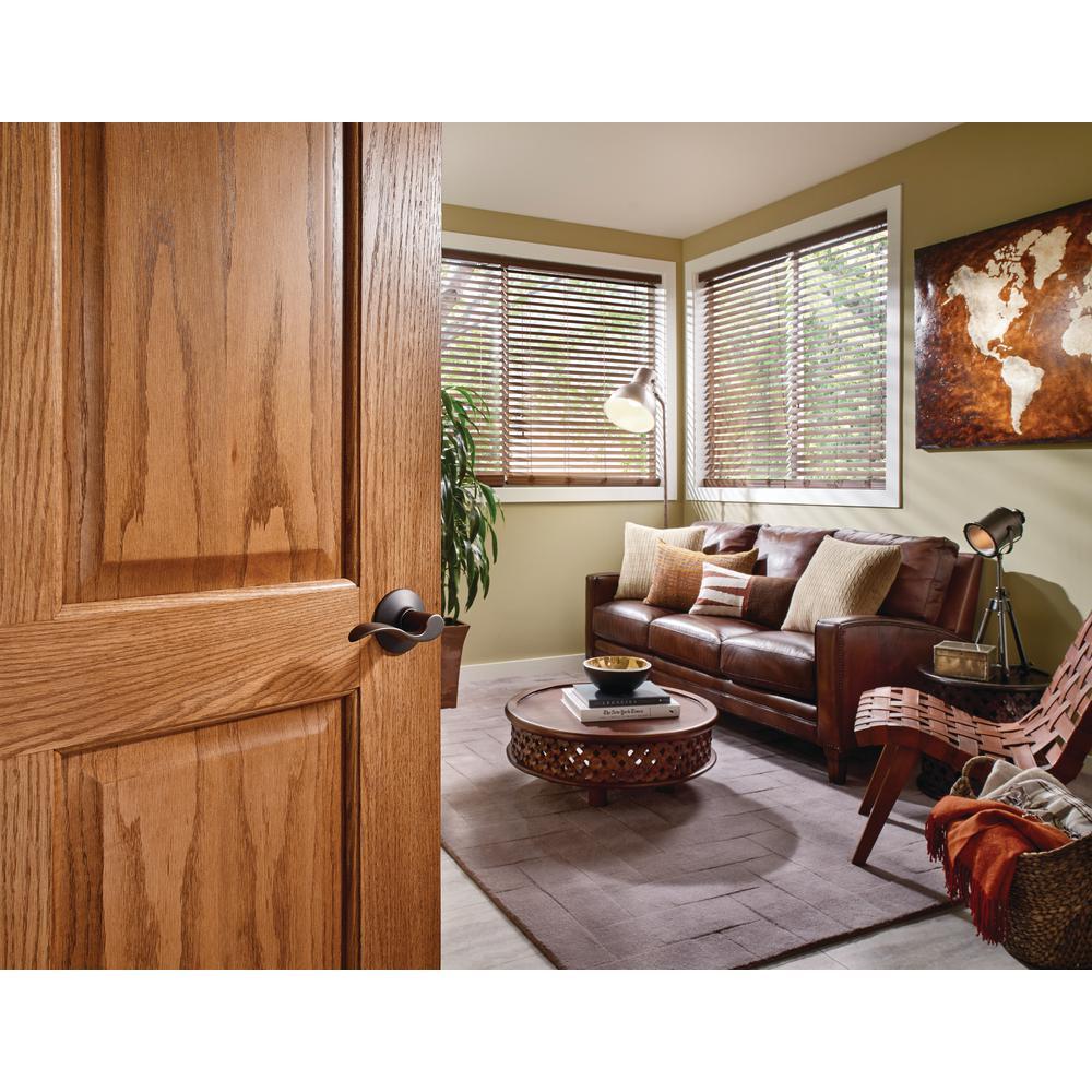Accent Satin Nickel Privacy Bed/Bath Door Lever