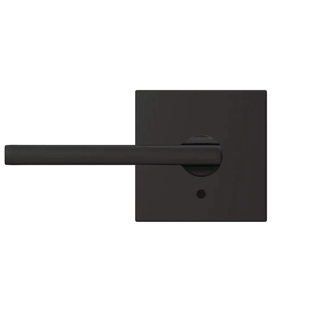 Custom Latitude Matte Black Collins Trim Dummy Door Lever (2-pack)