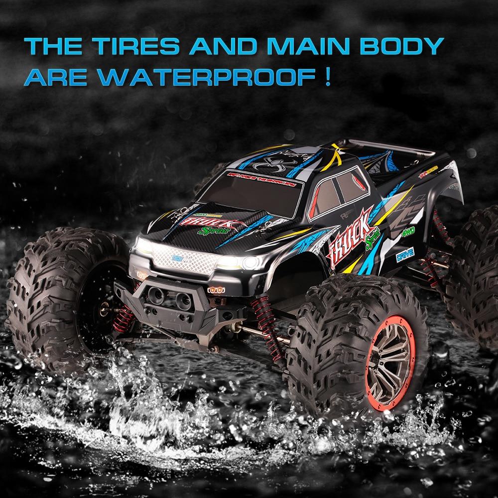 FMT 1:10 Scale High Speed 46km/h 4WD 2.4Ghz Remote Control Truck 9125, Radio Controlled Off-Road RC Car Monster Truck R/C RTR (Assorted Colors)