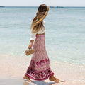 summer boho maxi skirt