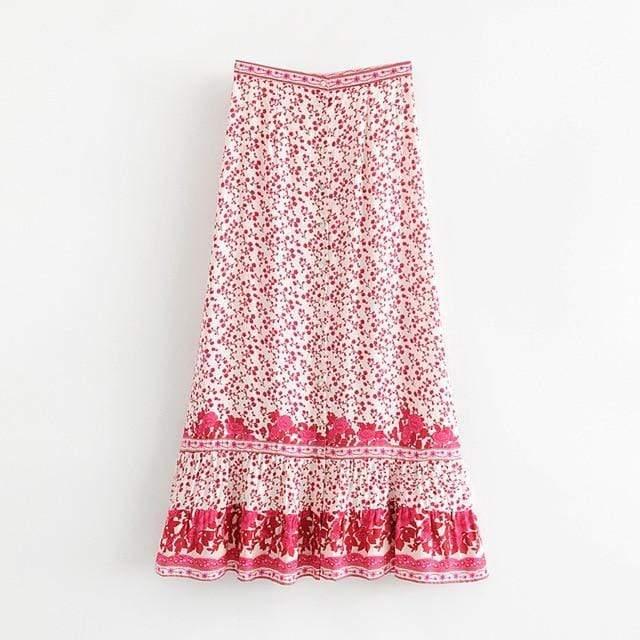summer boho maxi skirt