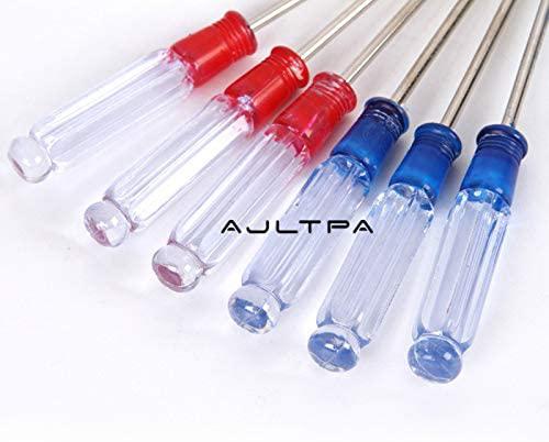Screwdriver 500pcs 3.0 x 130mm Transparent Handle Screwdriver Repair Hand Tools Precision Screwdriver Random Colors - (Color: Slotted)