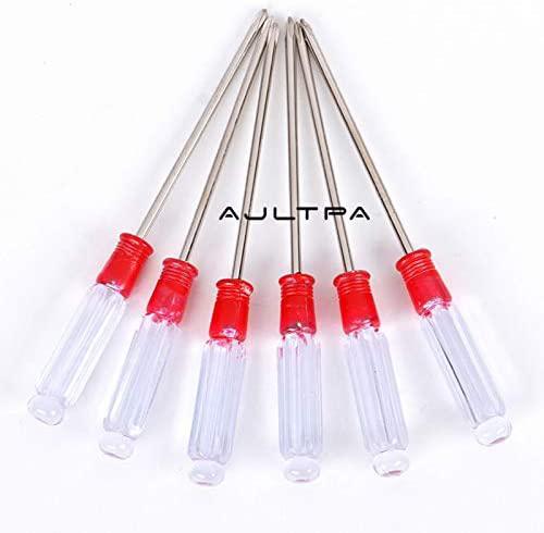 Screwdriver 500pcs 3.0 x 130mm Transparent Handle Screwdriver Repair Hand Tools Precision Screwdriver Random Colors - (Color: Slotted)