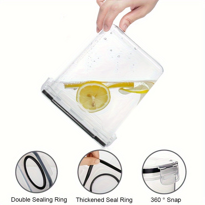 2/4pcs Cereal StoraContainer Set, BPA Plastic Airtight Food StoraContainers 2.5L/88 Oz For Cereal, Snacks And Sugar