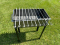 Heavy-duty Steel BBQ Grill / MANGAL 11 Ga (3mm) + 10 skewers