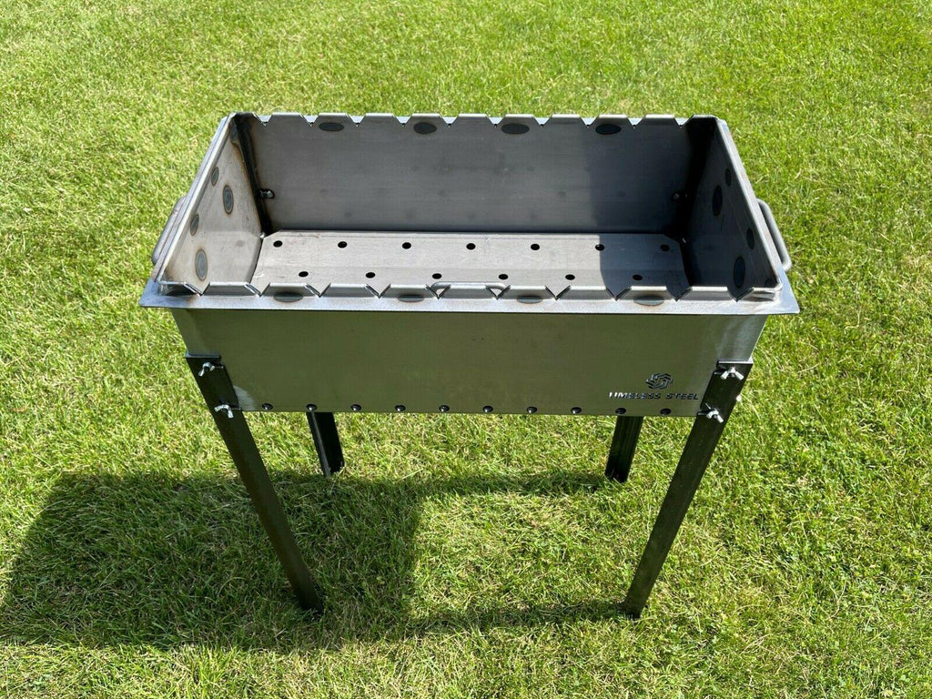 Heavy-duty Steel BBQ Grill / MANGAL 11 Ga (3mm) + 10 skewers