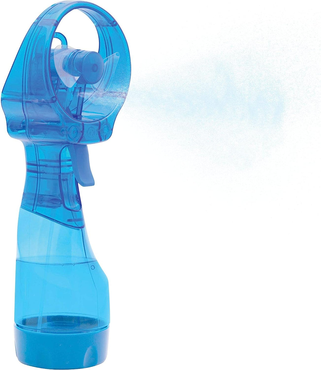O2COOL Deluxe Handheld Battery Powered Water Misting Fan (Light Blue)