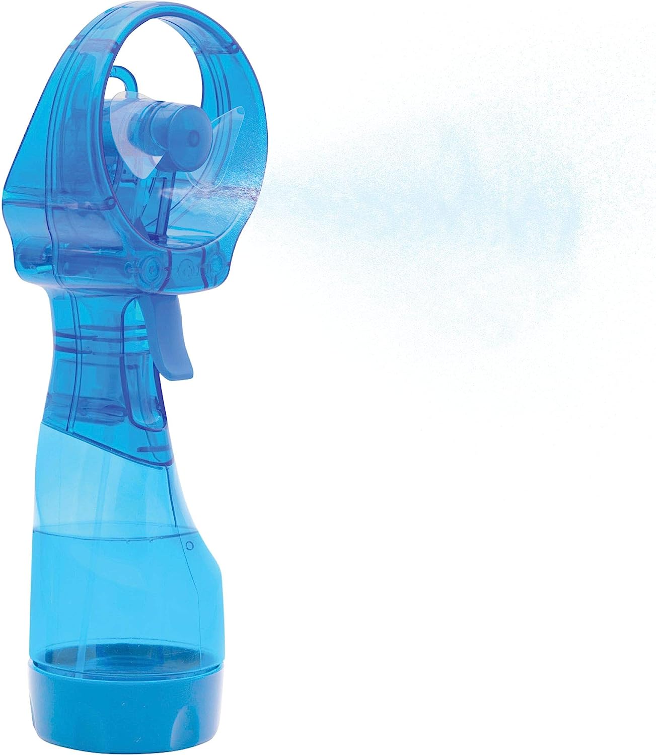 O2COOL Deluxe Handheld Battery Powered Water Misting Fan (Light Blue)