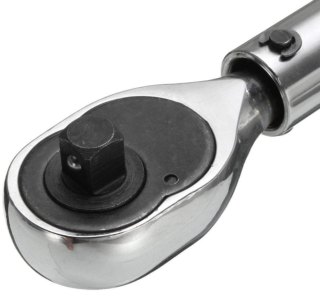 Peixiang Sturdy 3/8inch Preset Adjustable Torque Wrench Molybdenum Steel Polished Chrome Hardware Tool Kits Safety