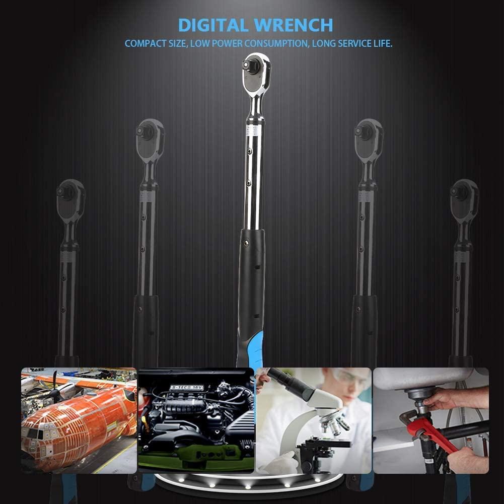 Spanners Wrenches Bidirectional Ratchet Wrenches, 200N.m 1/2 ft Digital High Accuracy Torsion Bidirectional Ratchet Head Electronic Wrench Hand Tools